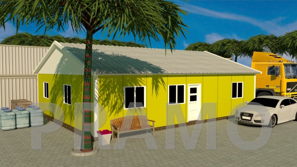 مبنى مكاتب من طابق واحد بمساحة 102 متر مربع