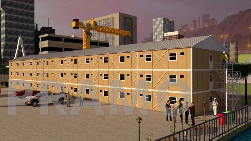 1833 متر مربع، سكن مهندس من ثلاثة طوابق