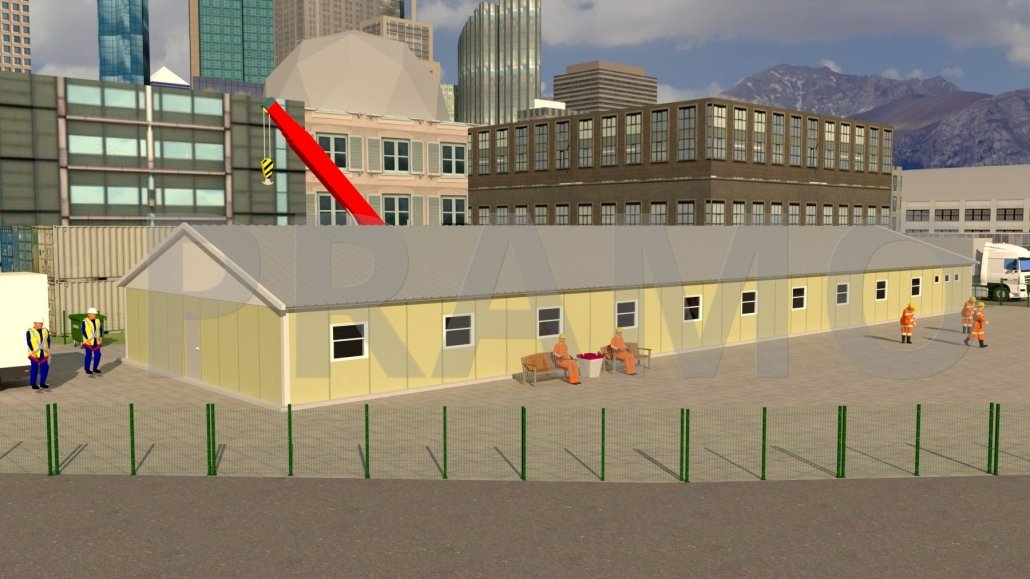 مبنى سكني من طابق واحد بمساحة 518 مترًا مربعًا