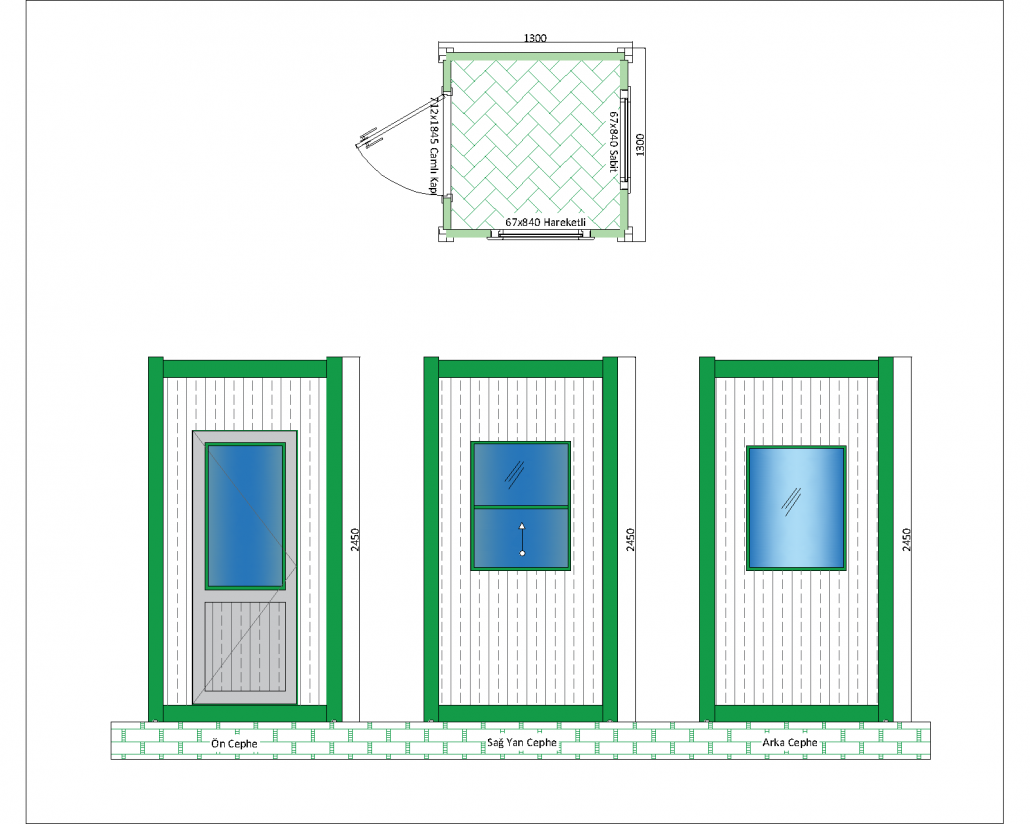 كابينة 130×130 (PRK1002) - الصورة 2
