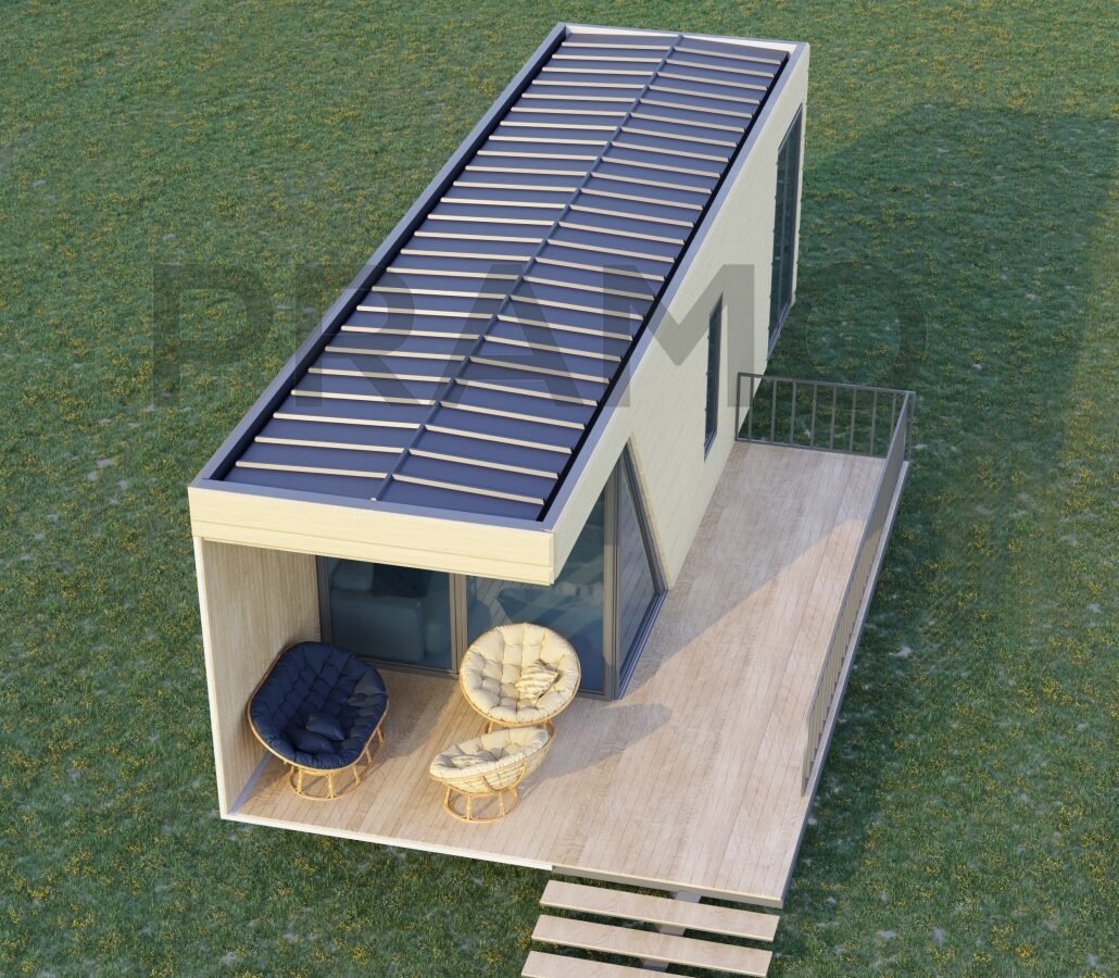 وحدة سكنية من طابق واحد بمساحة 36 متر مربع