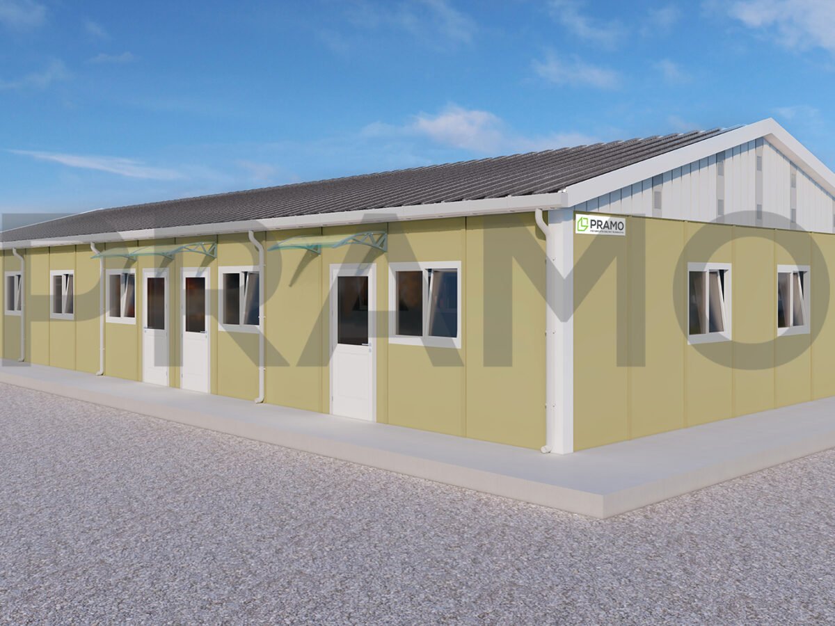 قاعة طعام مسبقة الصنع بمساحة 204 متر مربع