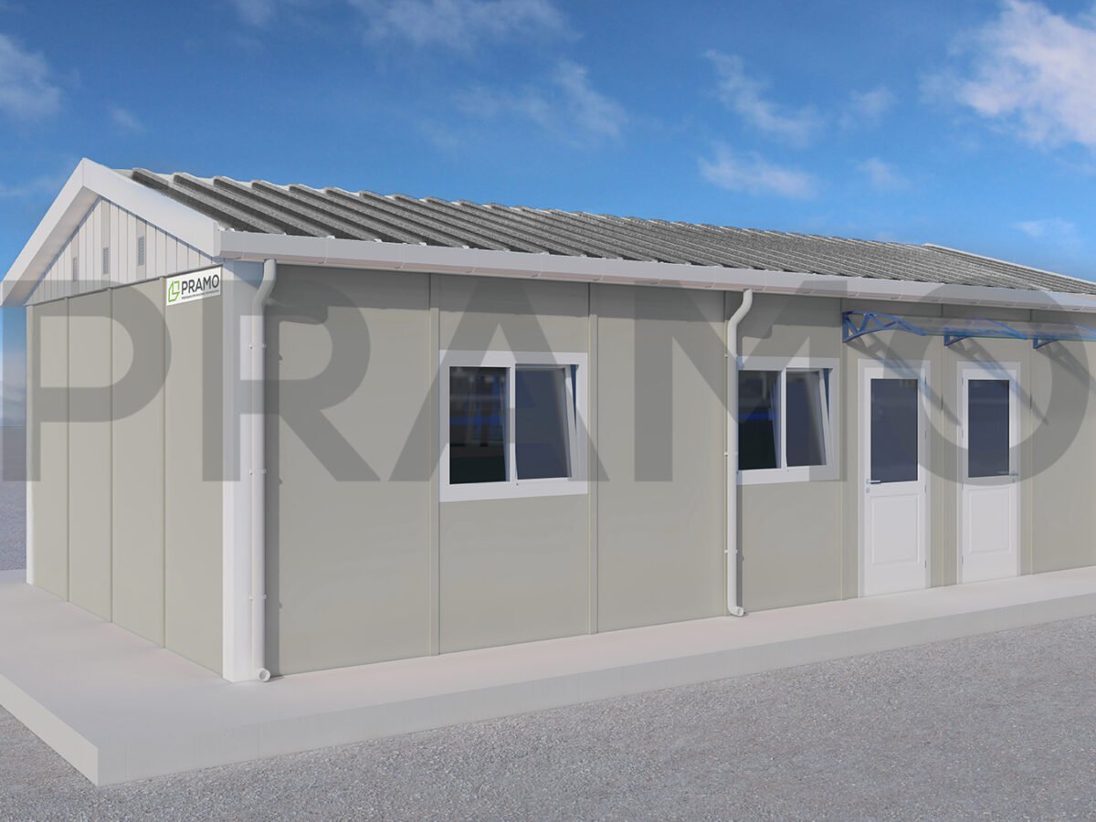 قاعة طعام مسبقة الصنع بمساحة 46 متر مربع