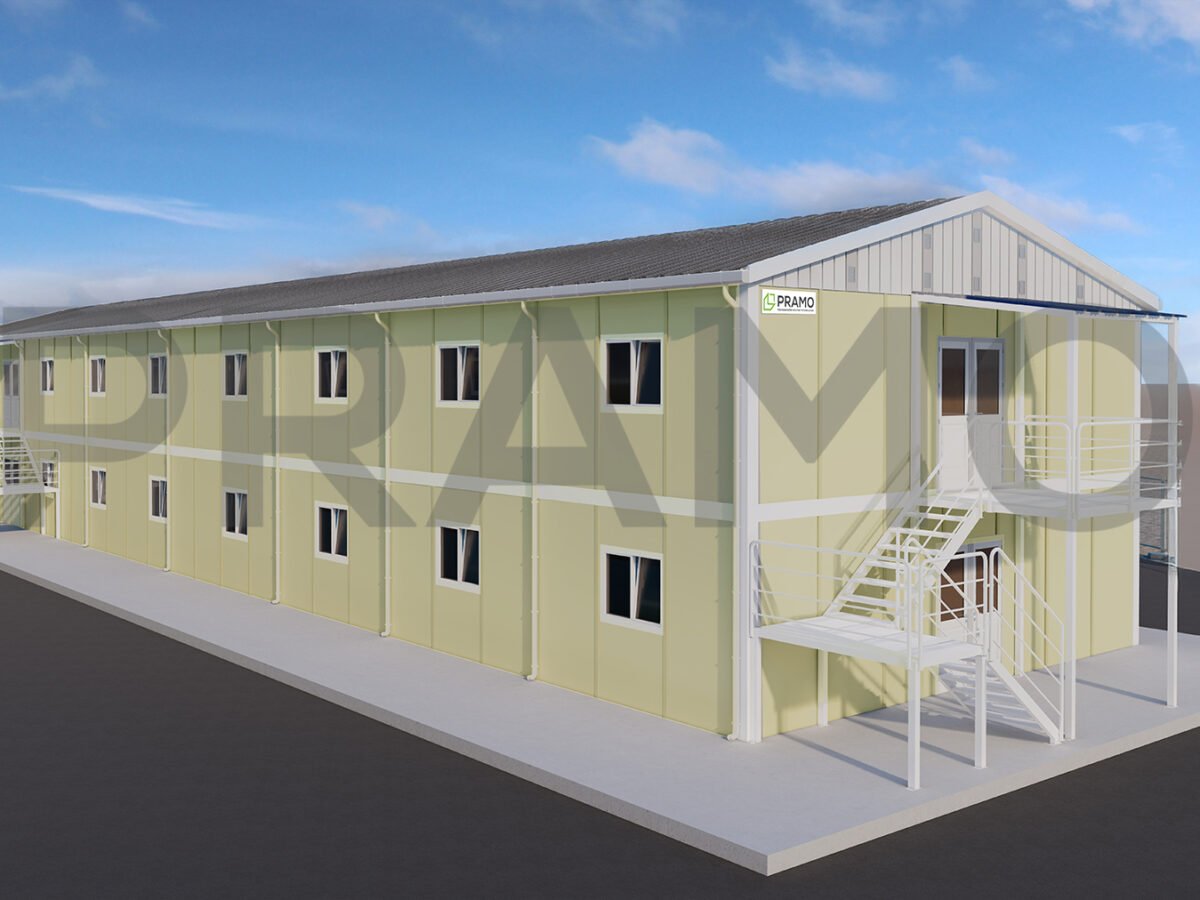 قاعة طعام مسبقة الصنع بمساحة 634 متر مربع