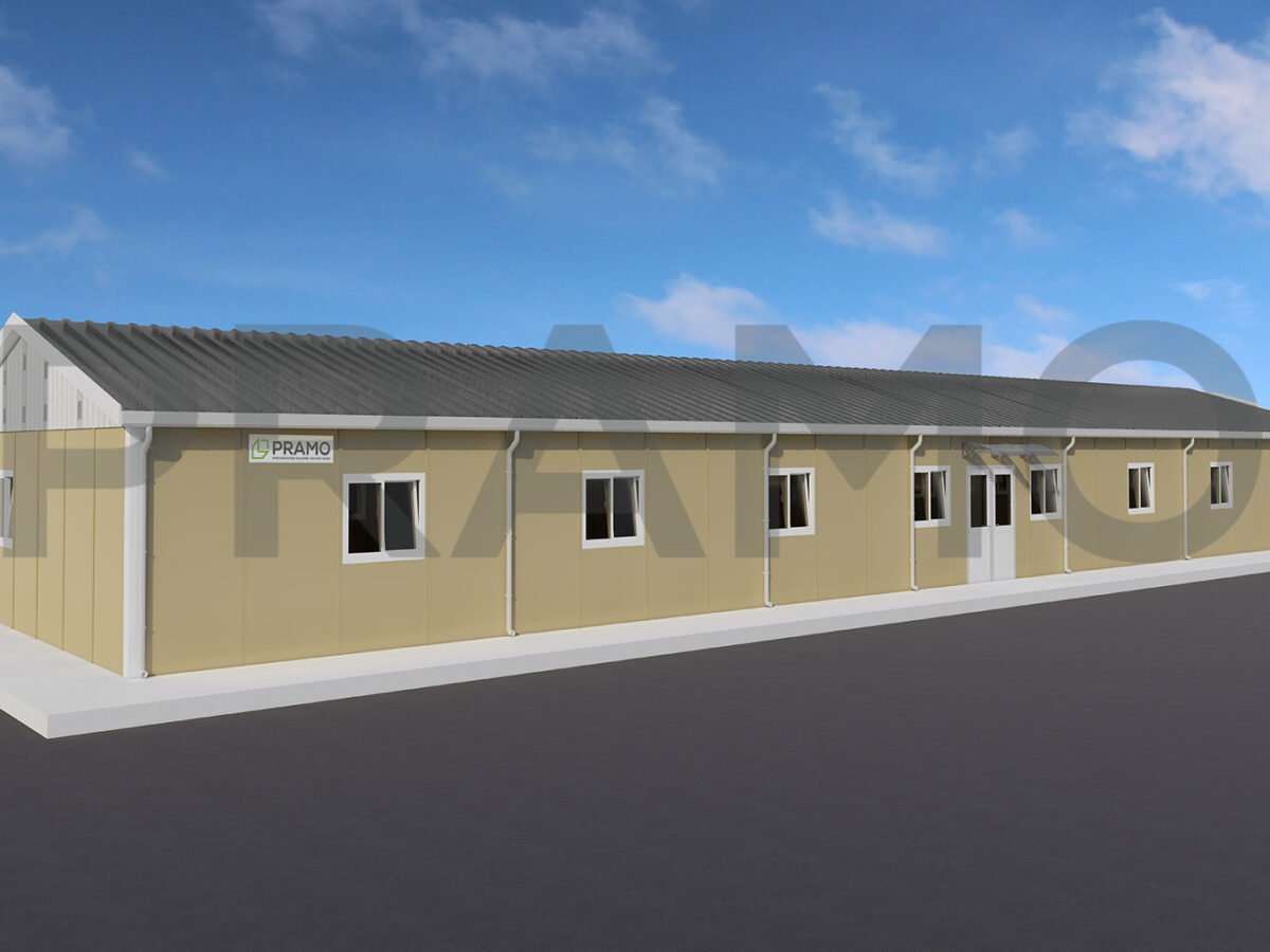 294 متر مربع من المباني العسكرية الجاهزة