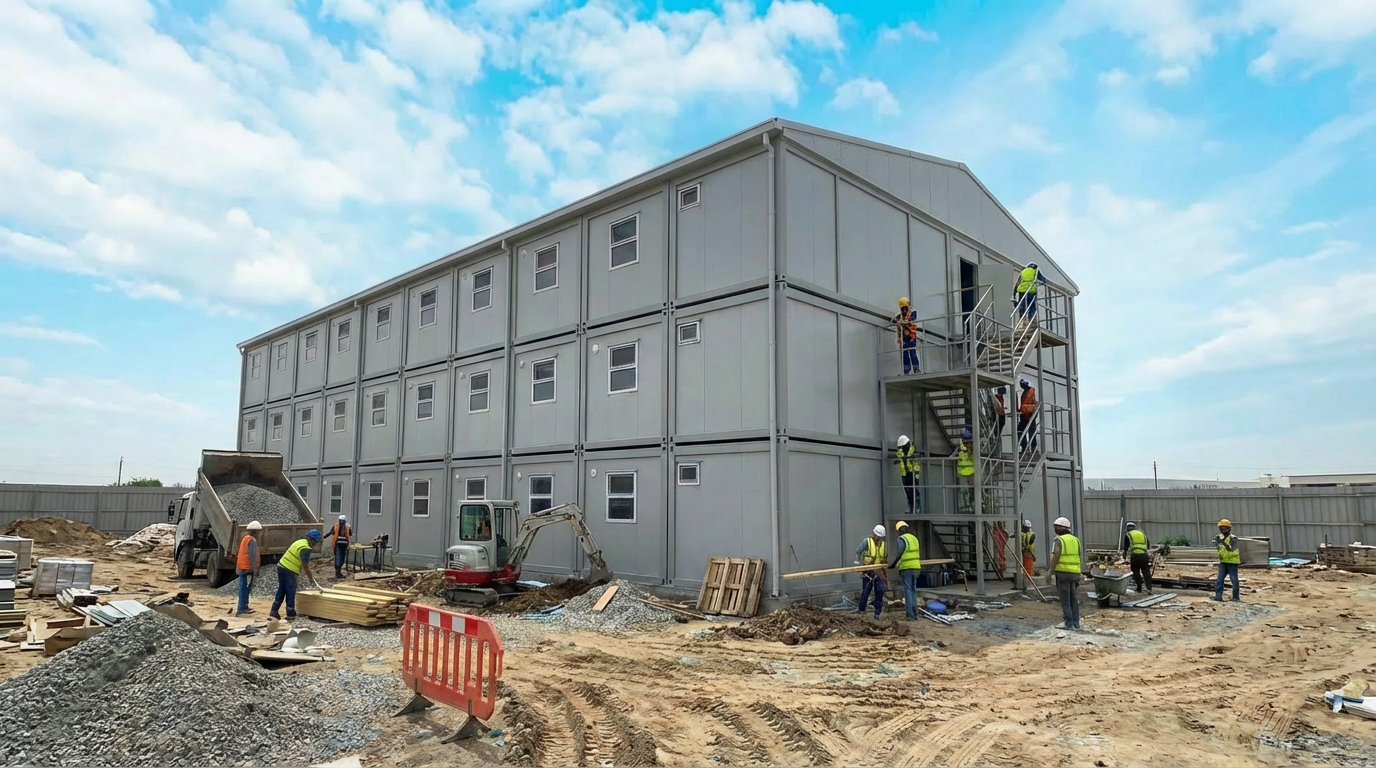 مخيمات سكن العمال الجاهزة (Flat-Pack) في مصر